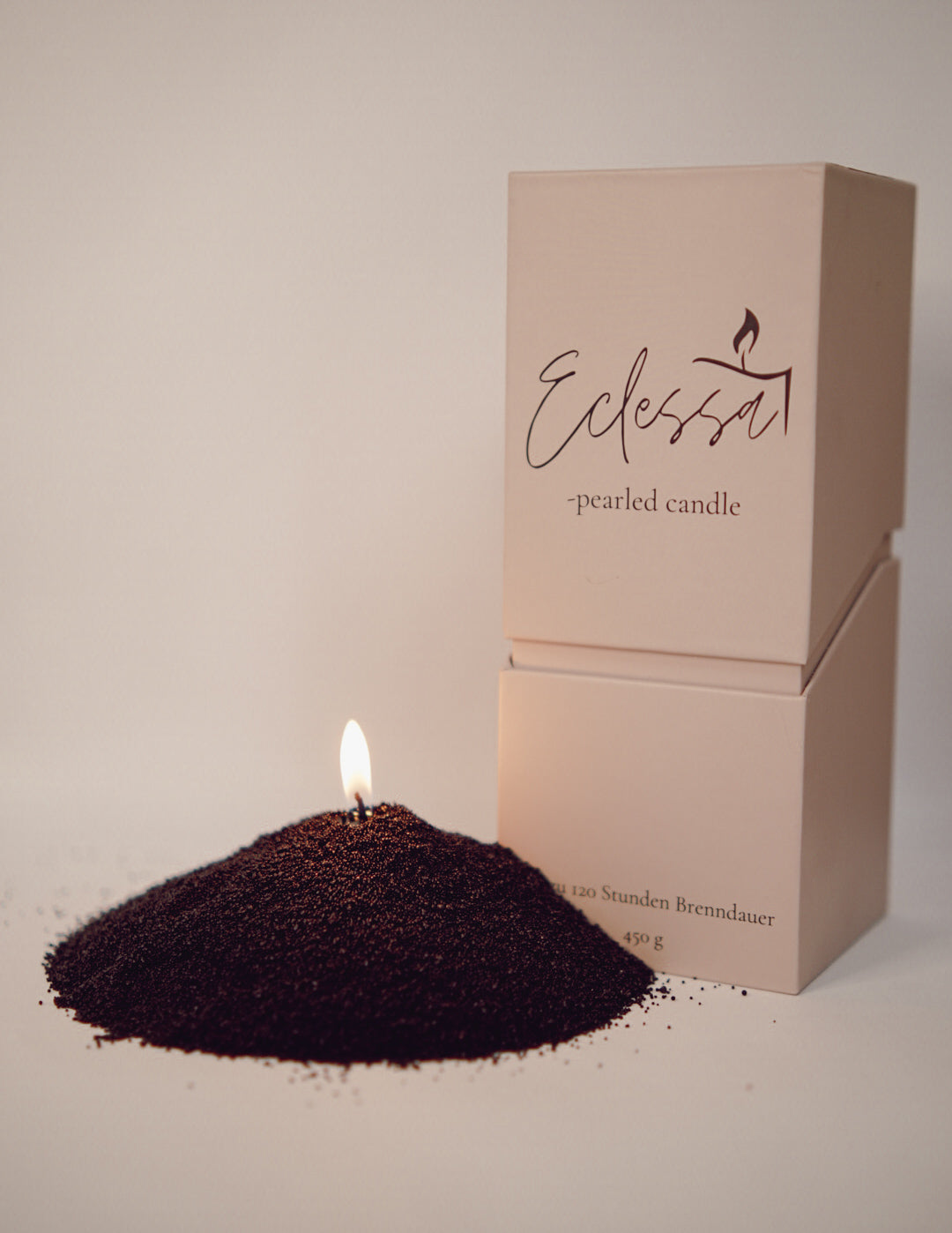 Pearled Candle - Schwarz Orange Clove Cinnamon